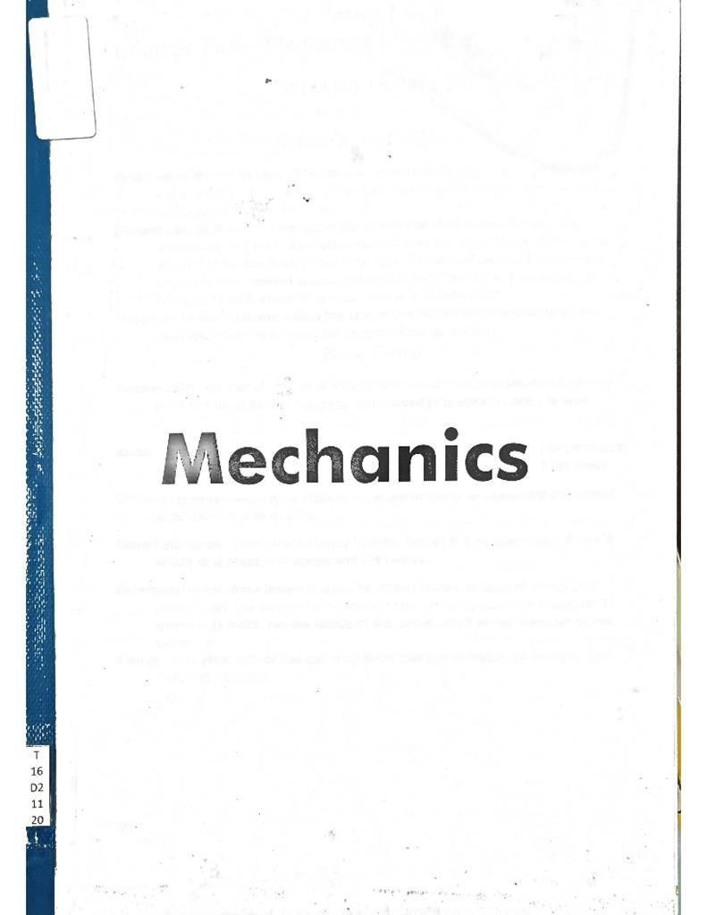 Mechanics (Grade 7)