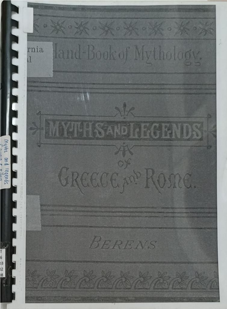 The Myths And Legends Of Ancient Greece And Rome