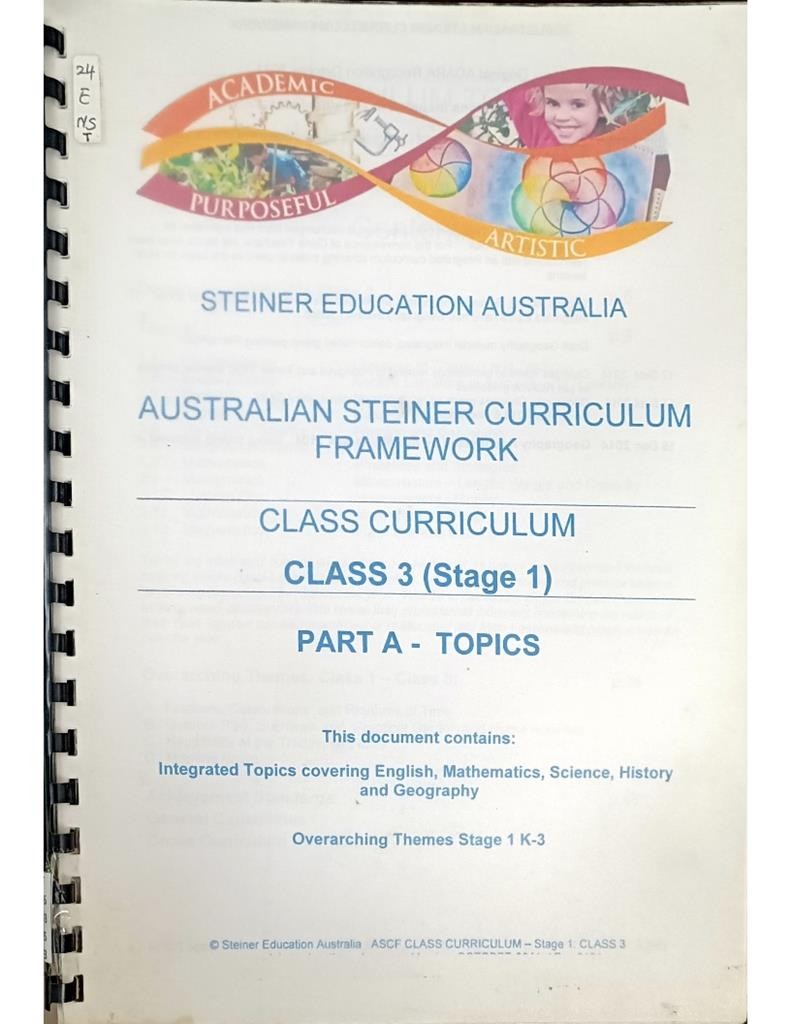 Australian Steiner Curriculum Framework - Class Curriculum (Class 3 - Stage 1)