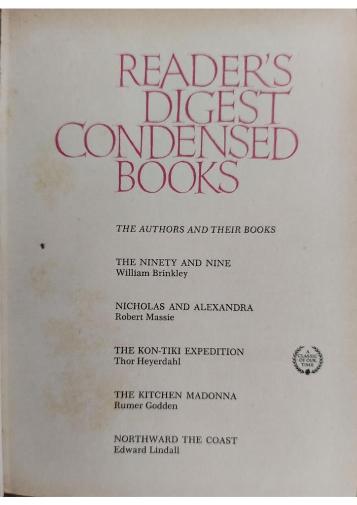 Reader's Digest Condensed Books