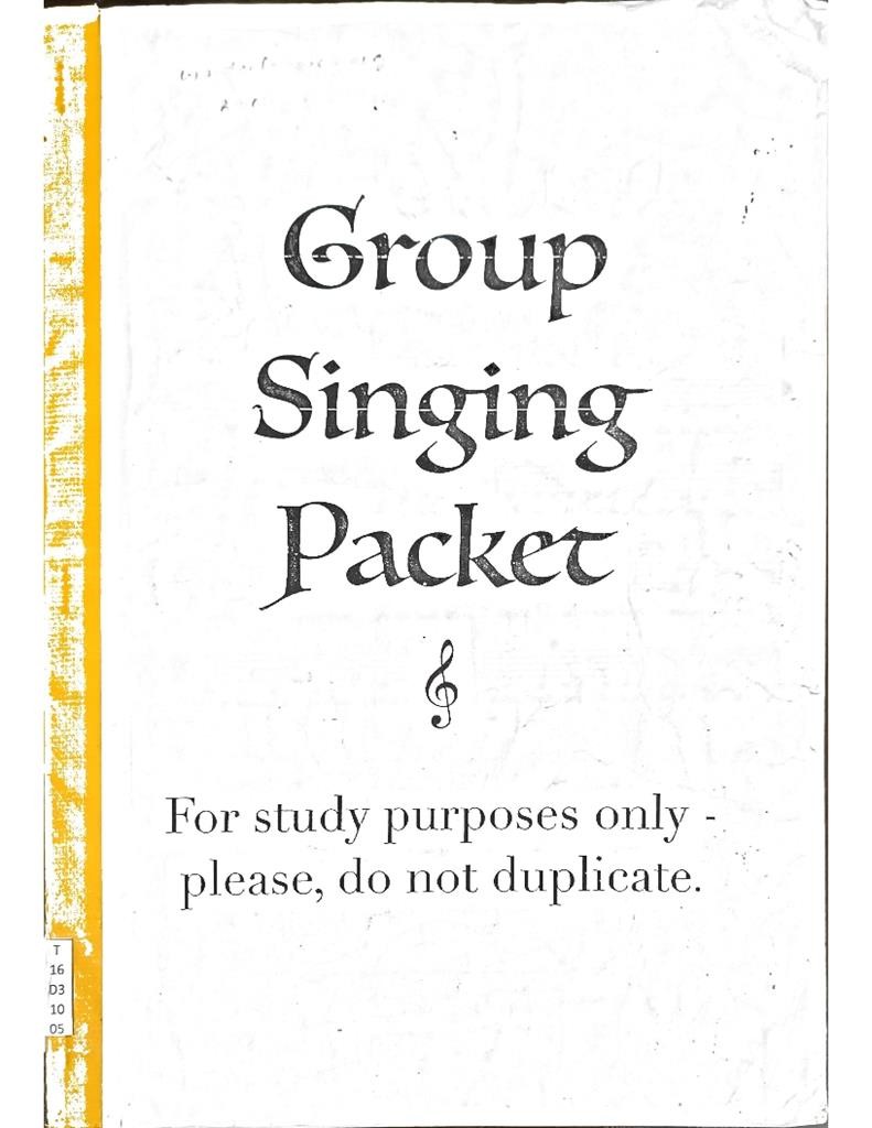 Group Singing Packet