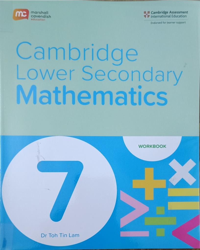 Cambridge Lower Secondary Mathematics - Workbook Book (Grade 7)