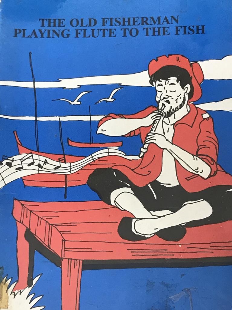 The Old Fisherman Playing Flute To The Fish