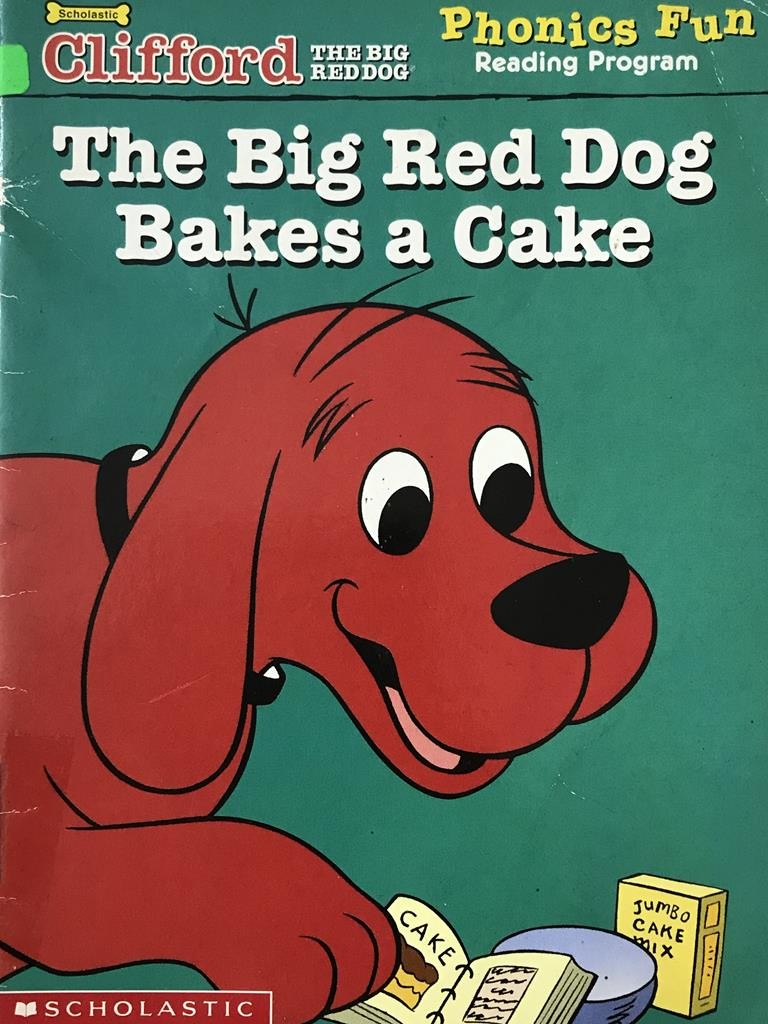 The Big Red Dog Bakes A Cake