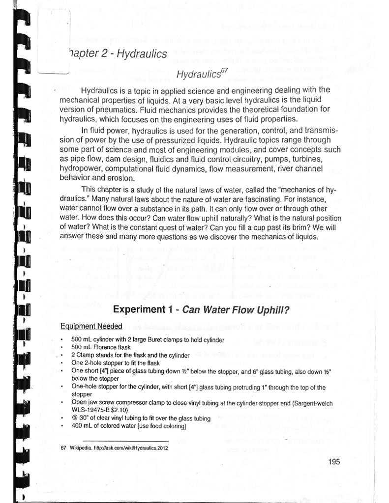 Chapter 2 - Hydraulics