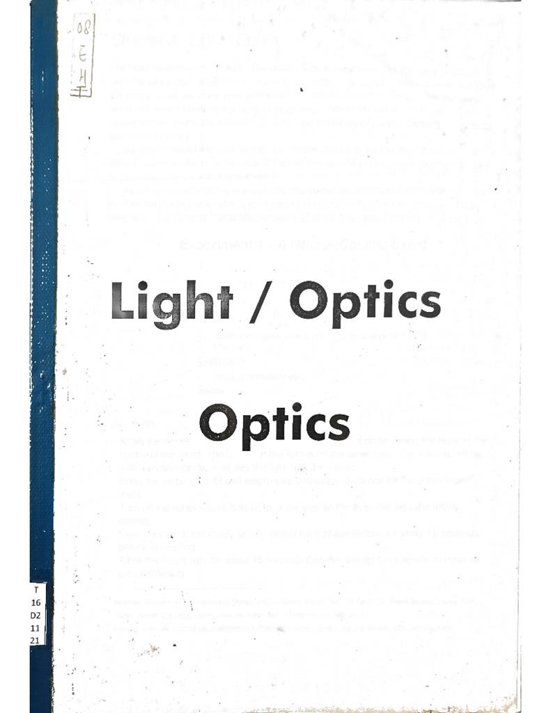 Light / Optics (Grade 6)