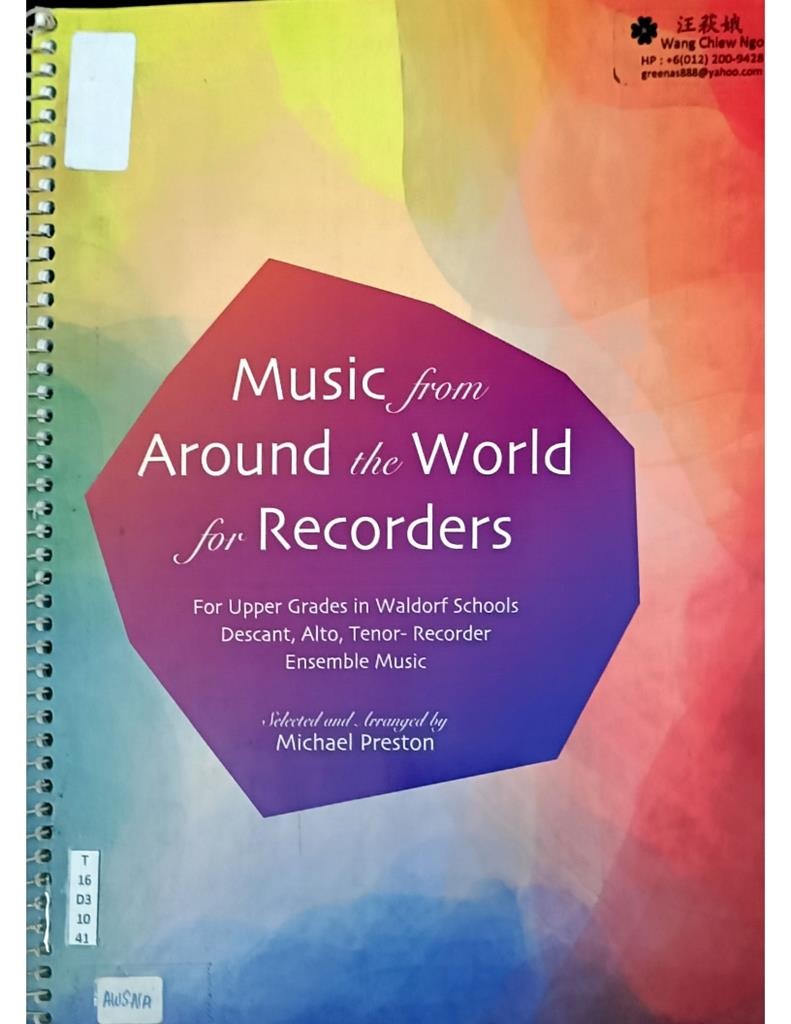 Music from Around the World for Recorders