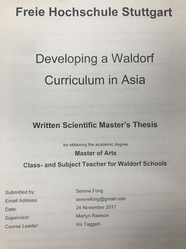 Developing A Waldorf Curriculum In Asia