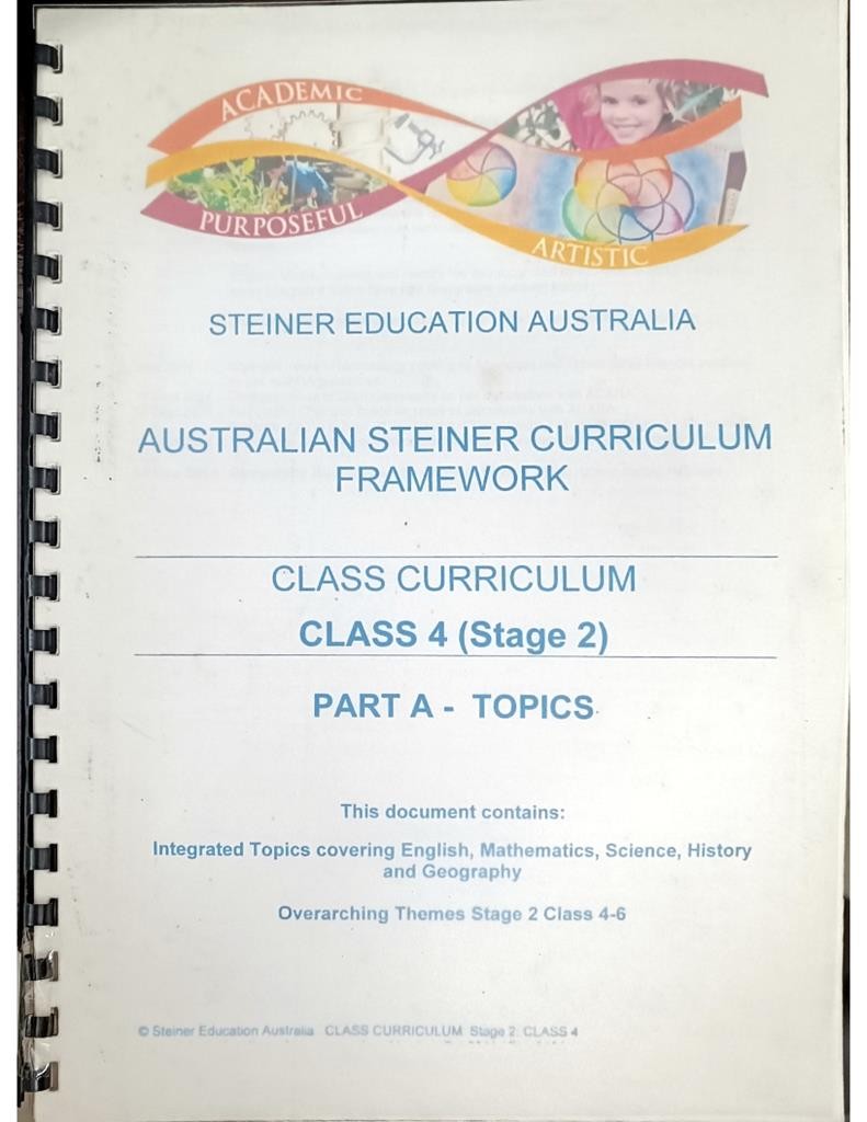 Australian Steiner Curriculum Framework - Class Curriculum (Class 4 - Stage 2)