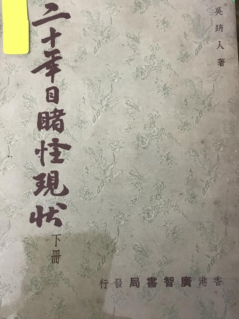 二十年目睹怪现状