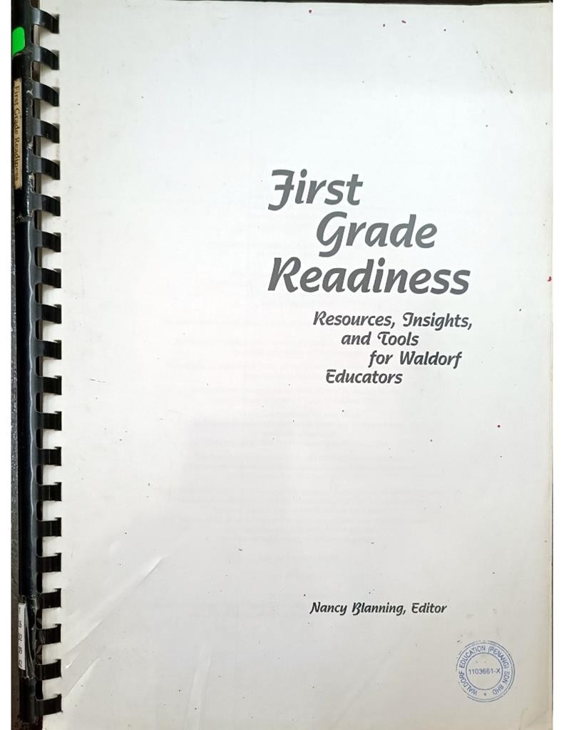 First Grade Readiness